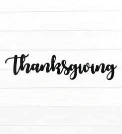 Cursive Thanksgiving Sign Metal Sign Wall Decor, Metal Sign Outdoor, Indoor