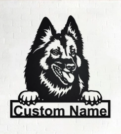 Personalized Belgian Tervuren Metal Sign, Belgian Tervuren Metal Wall Art